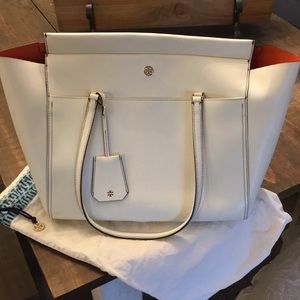 Tory Burch large white tote